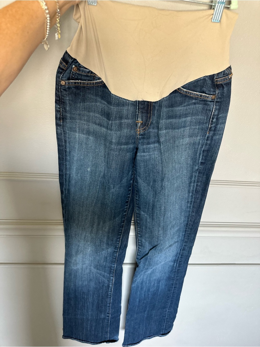 7 For All Mankind Dark Blue Maternity Jeans- Pea in a pod collection
